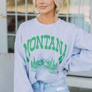 These Three Boutique Montana Oversized Crewneck